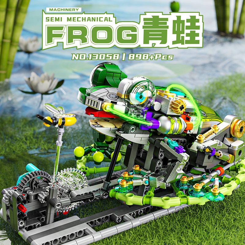 Kinetic Bullfrog – 898-Piece Mechanical Building Set