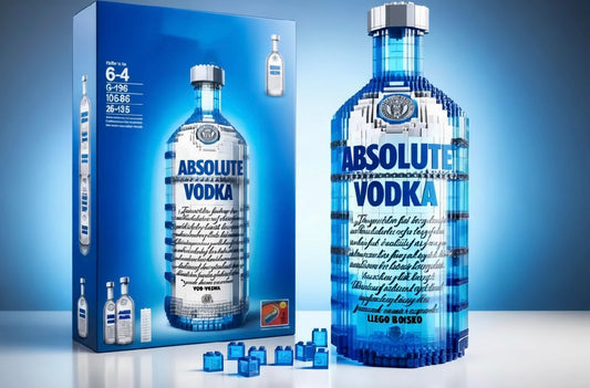 Absolute Vodka Bottle Brick Building Set