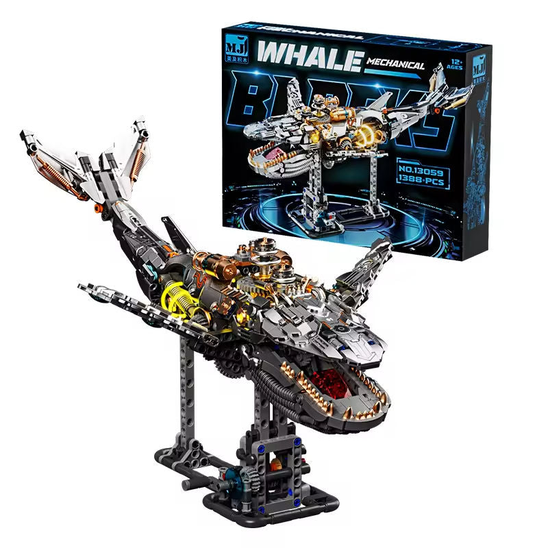 Kinetic Whale – 1388-Piece Mechanical Building Set