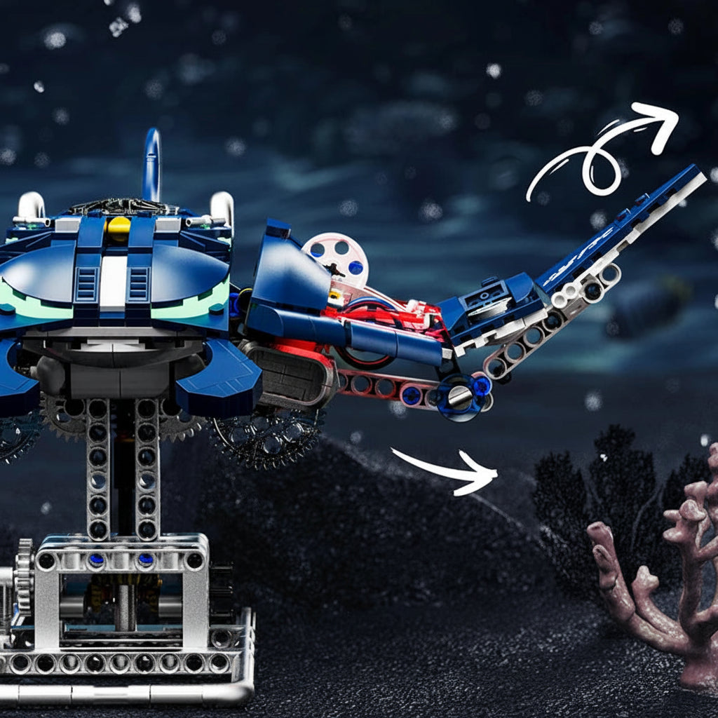Kinetic Manta Ray – 966-Piece Mechanical Building Set