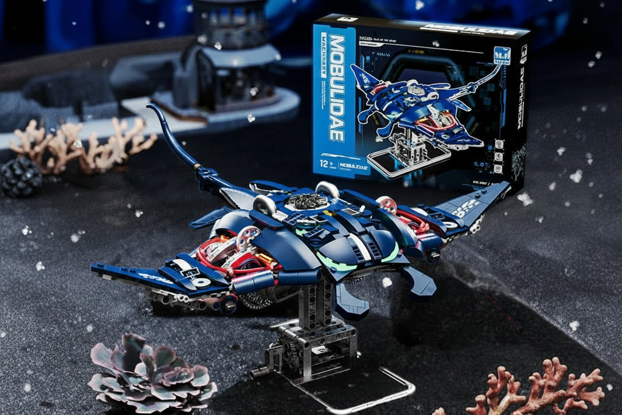 Kinetic Manta Ray – 966-Piece Mechanical Building Set