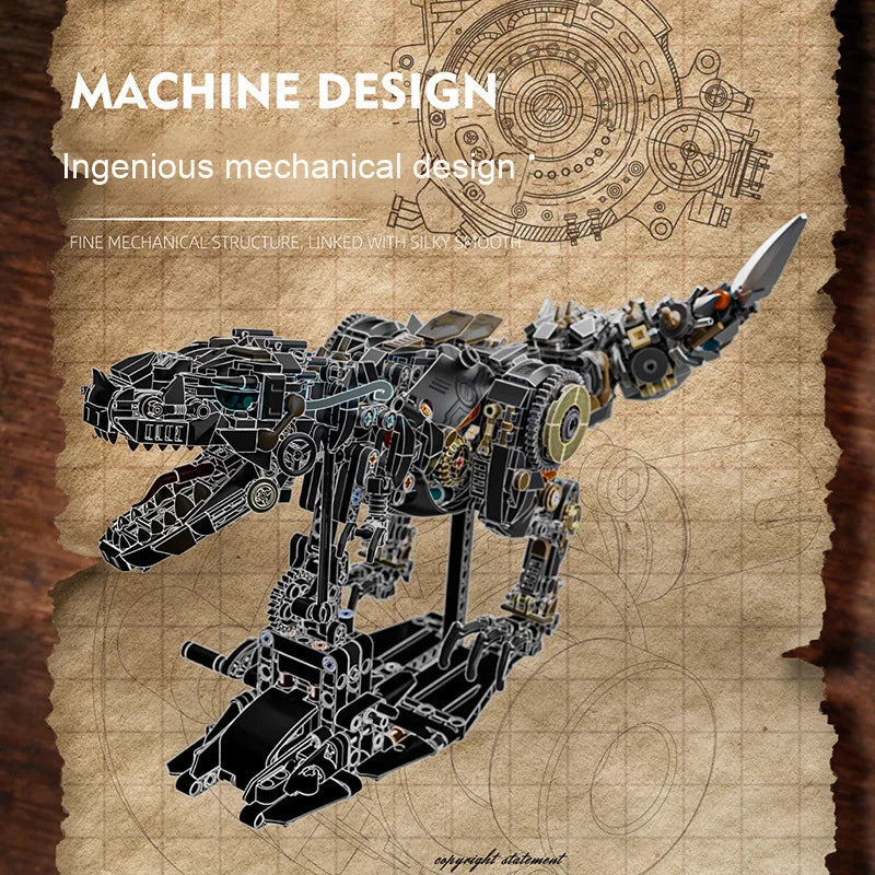 Kinetic T-Rex – 1268-Piece Mechanical Dinosaur