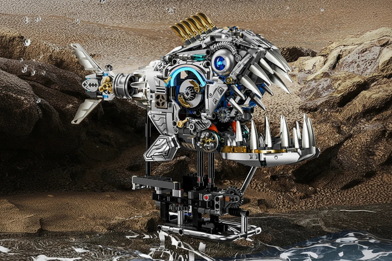 Kinetic Piranha – 1085-Piece Mechanical Building Set