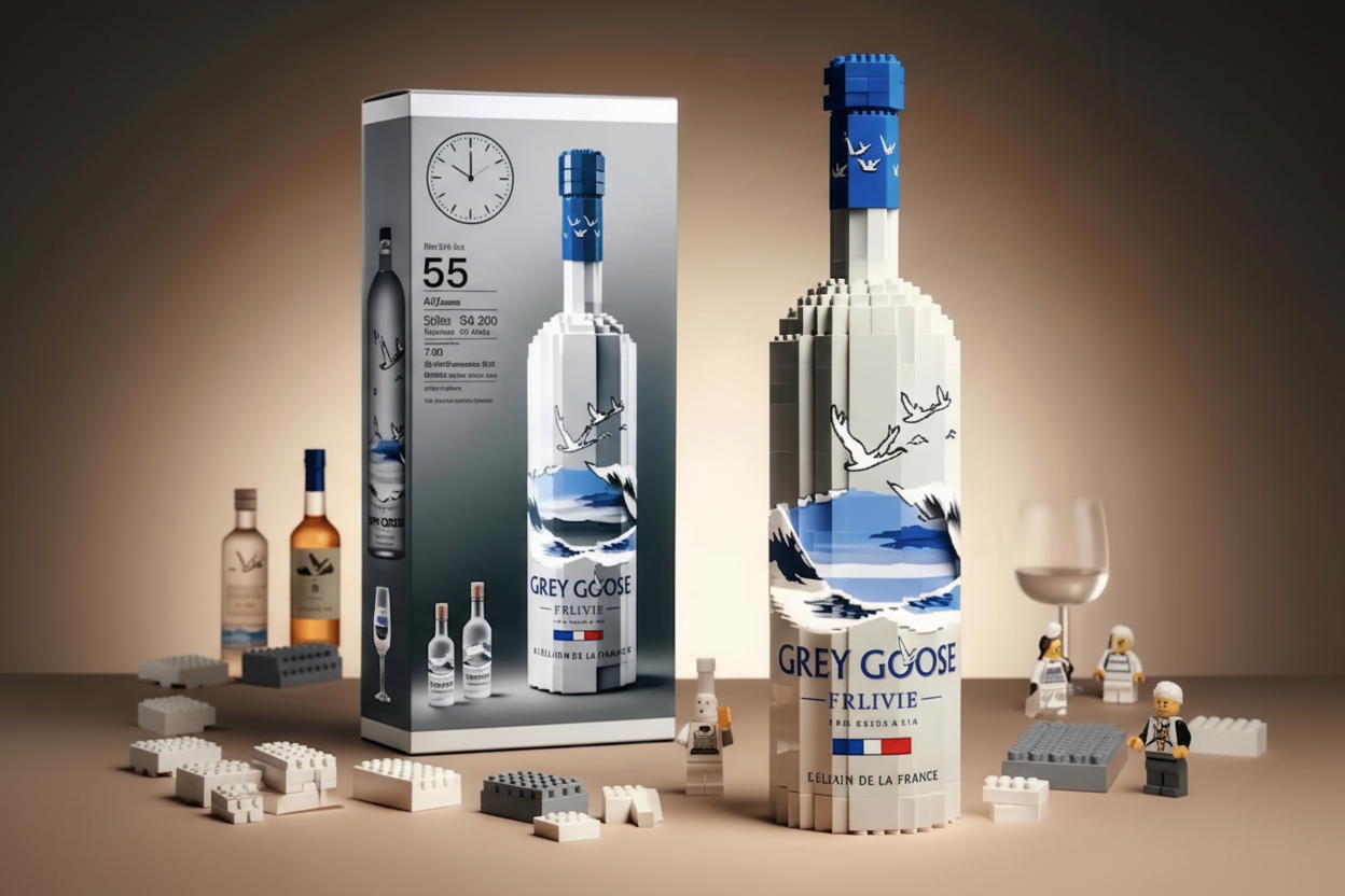 Grey Goose Vodka Brick Building Set