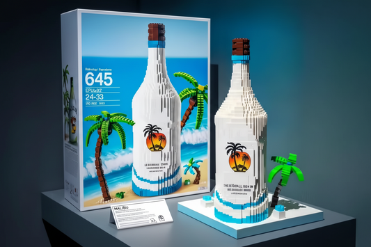 Malibu Coconut Rum Brick Building Set