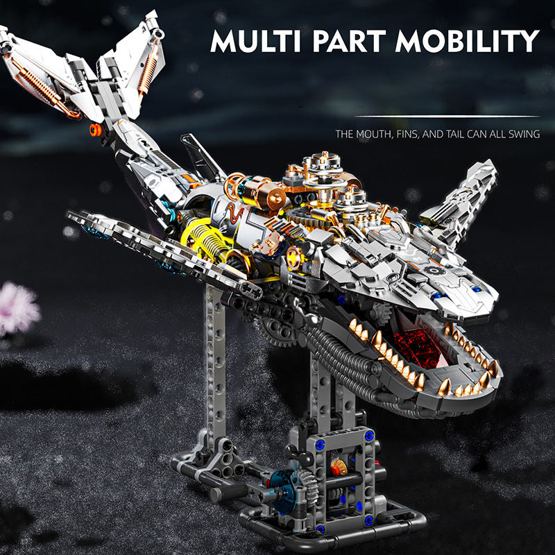 Kinetic Whale – 1388-Piece Mechanical Building Set