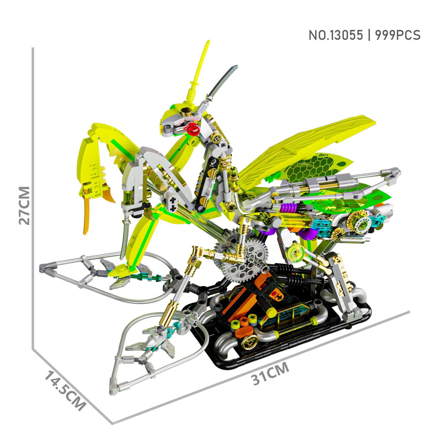 Kinetic Mantis – 999-Piece Mechanical Building Set